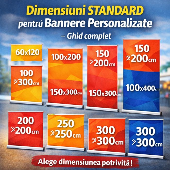 Dimensiuni standard pentru bannere personalizate
