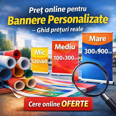 Preț online pentru bannere personalizate