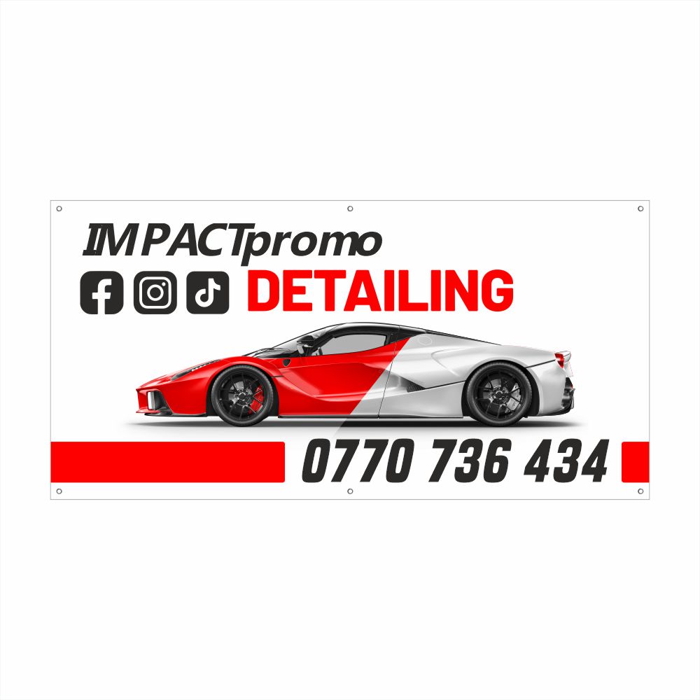 Banner Detailing Auto Profesional – Design Modern și Elegant