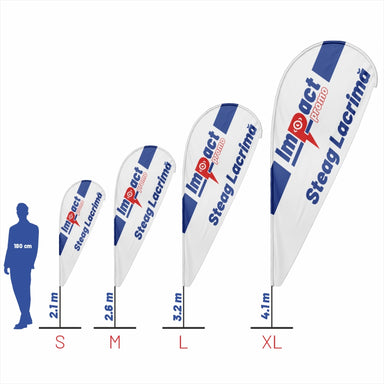 Steag Beachflag ( Lacrimă ) – Print + Sistem