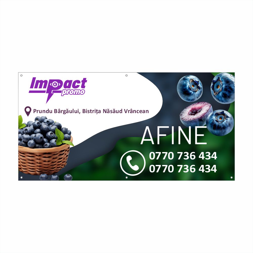 Banner Afine Proaspete – Design Natural și Atractiv