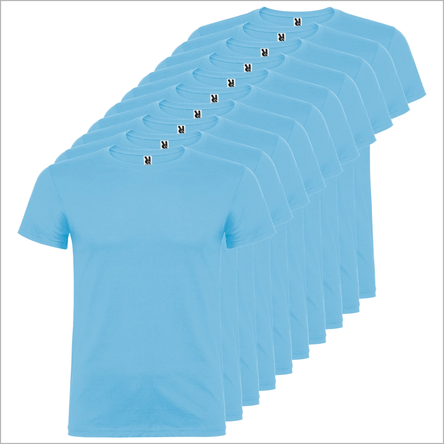 Set 10 tricouri albastre bumbac 100% – simple si confortabile