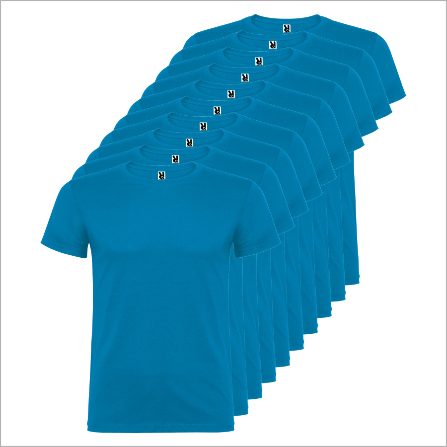 Set 10 tricouri albastre bumbac 100% – simple si confortabile