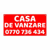 Banner Casă de Vânzare Personalizat – Vizibilitate Maximă, Tiv și Capse Incluse