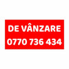 Banner De Vânzare Roșu Personalizat – Vizibilitate Extremă, Tiv și Capse Incluse