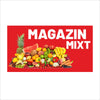Banner Magazin Mixt Personalizat – Fundal Roșu Impact, Tiv și Capse Incluse