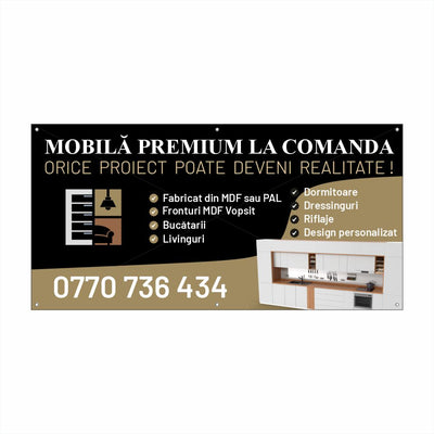 Banner Mobilă Premium la Comandă – Design Elegant și Profesional