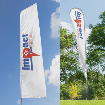 Steag Beachflag ( Lacrimă ) – Print + Sistem