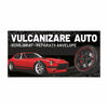 Banner Vulcanizare Auto cu Tiv și Capse Incluse – Echilibrat și Reparații Anvelope